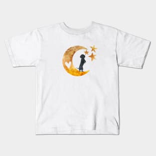Dachshund Art Silhouette Kids T-Shirt